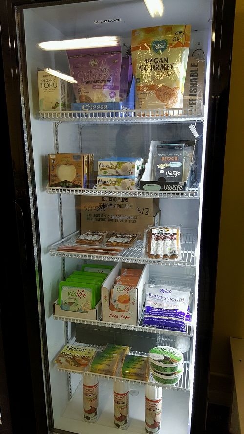 chilled goods at The Vegi Hut in Manchester