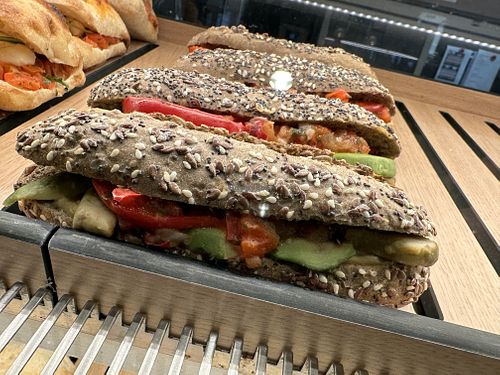 vegan sandwich  at backWERK in Chemnitz