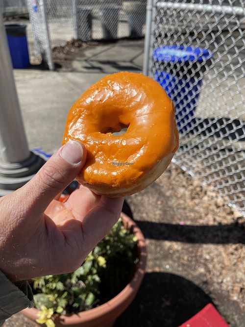 Thai tea donut  at Dottie's Donuts - Queen Village in Philadelphia