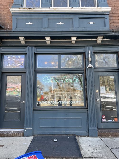 Outside shop on 6th  at Dottie's Donuts - Queen Village in Philadelphia