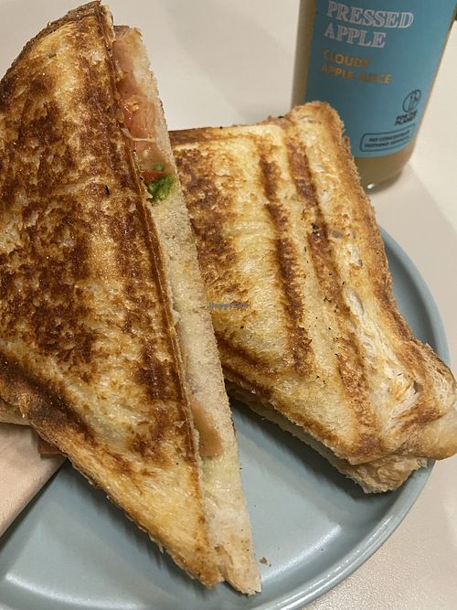 Ham cheese and tomato   at Union Kiosk in Melbourne