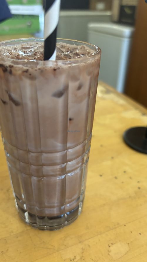 Iced chocolate (oat)  at Union Kiosk in Melbourne