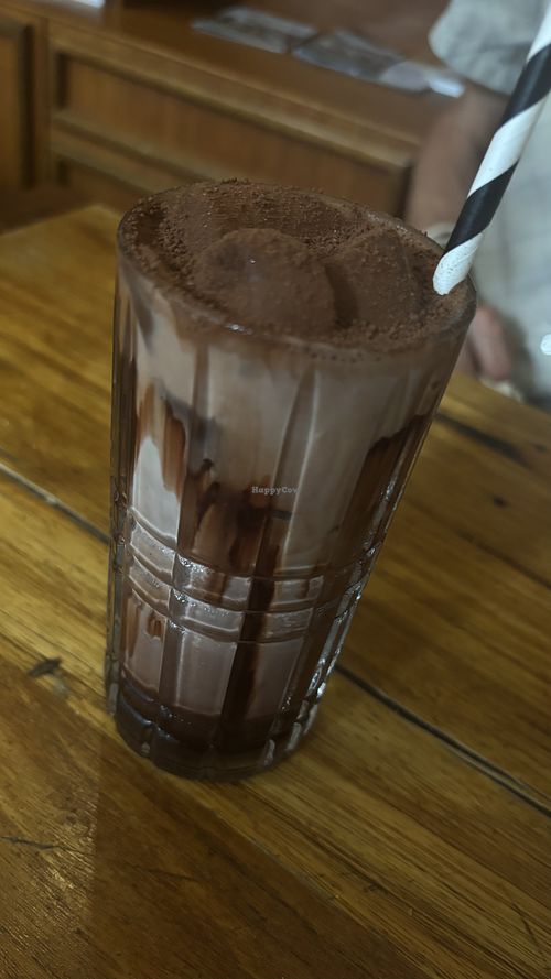 Iced oat chocolate   at Union Kiosk in Melbourne