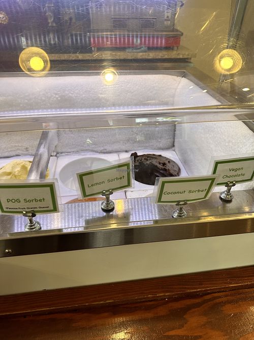 Vegan flavors  at Skinny Mike's Hawaiian Ice Cream in Lihue