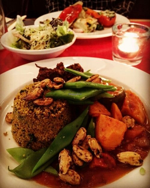 Marokkaanse specialiteitenschotel at De Waaghals in Amsterdam