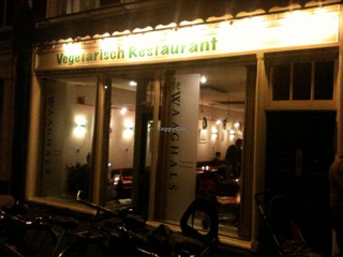 Outside at Night after a great meal at De Waaghals in Amsterdam