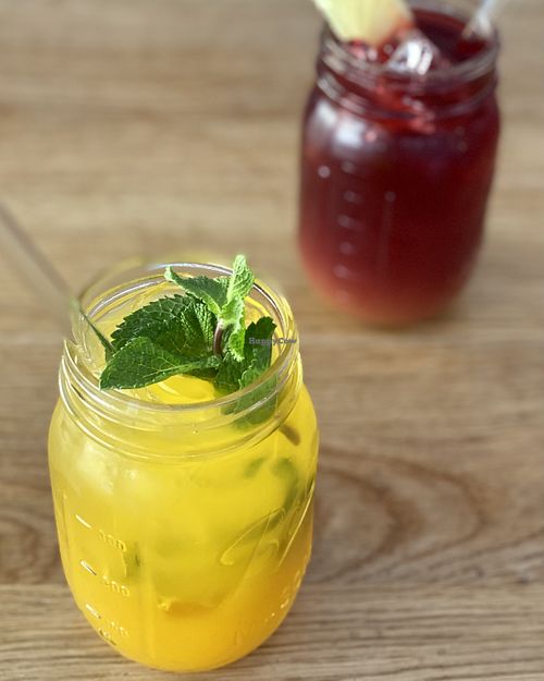 Hausgemachte Eistees at Sturbock Cafe in Wurzburg