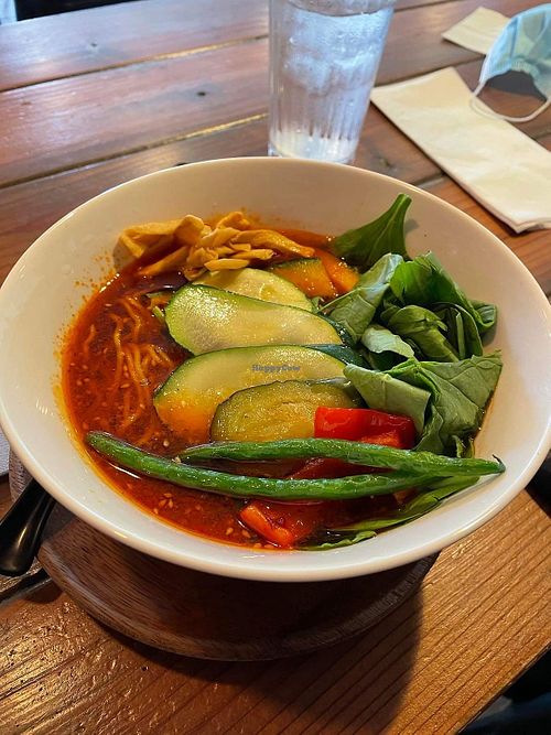 Vegan tomato ramen!! at Junpuu in Honolulu