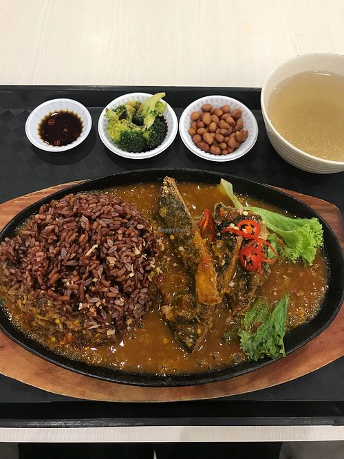 Samba Fish Rice Set at T-Vege 德素 in East Singapore