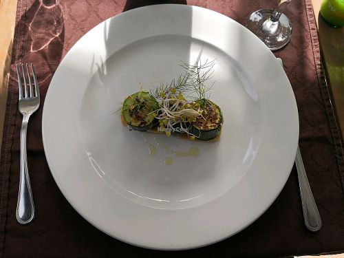 stuffed courgettes  at Bedem in Varazdin