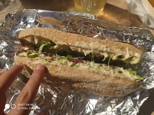 Classic hot dog at Rekalibracija Veganski in Novi Sad