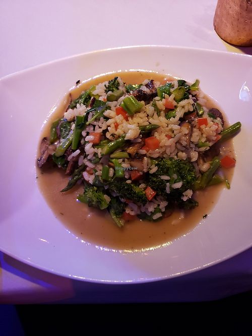 Summer vegetable risotto at Bistro Etc in Port Washington
