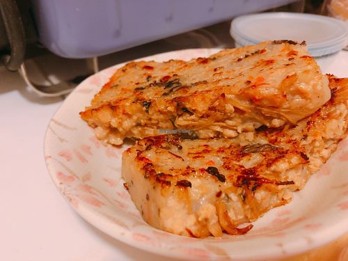 Omnipork radish cakes at Green Common - The Forest in Kowloon