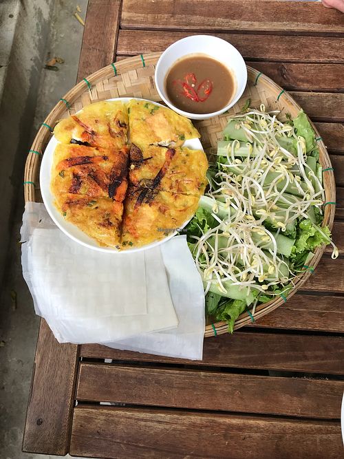 Savoury vegan crepe at What Else Cafe in Hoi An