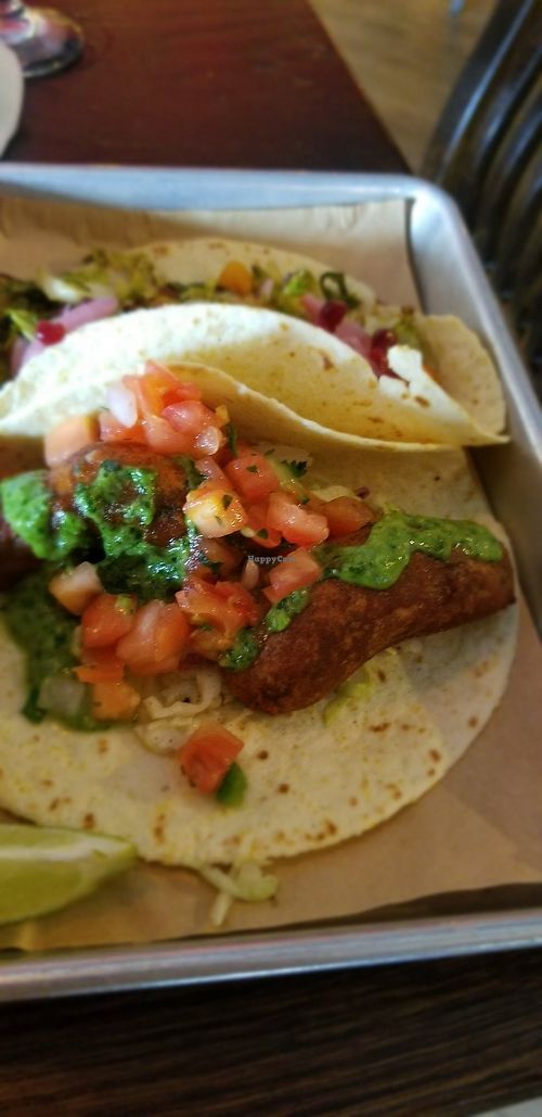 Fried avocado taco at Bomba Tacos & Rum in Fairlawn