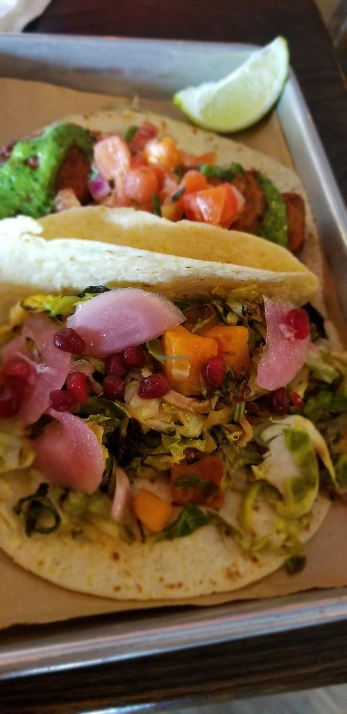 Brussel sprout taco at Bomba Tacos & Rum in Fairlawn