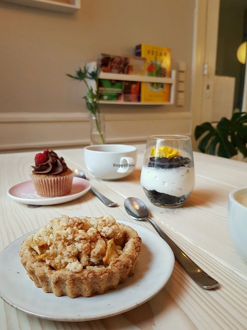 Lovely cakes and Oreo cheesecake  at Yellow Rose in Copenhagen