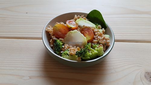 Wheat grain and vegetables (weekend brunch) at Yellow Rose in Copenhagen