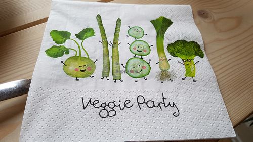 Nice napkin at Yellow Rose in Copenhagen