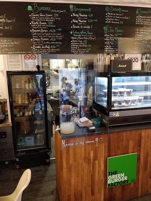 Back again at The Green Burger Factory in Antibes