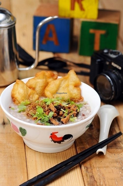 F021 A-ma recipe Oyster Mushroom Porridge (Brown Rice) at Art Nature Cafe - Penang in Penang