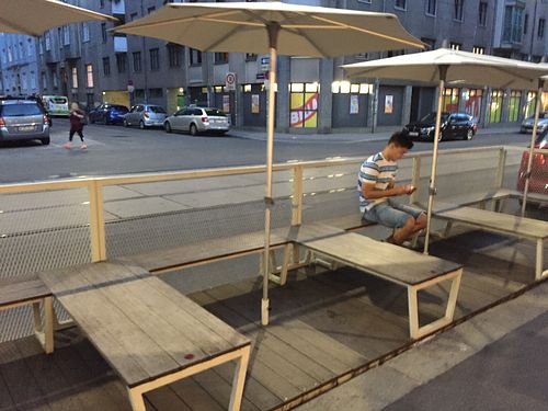 Terrace  at Veganista Ice Cream V in Vienna