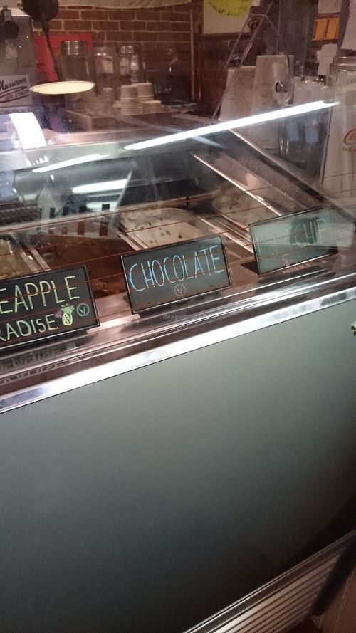 The case  at Bank Street Creamery in Easton