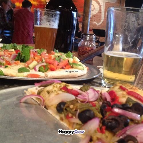 vegan pizzas (no cheese) at DNote in Arvada