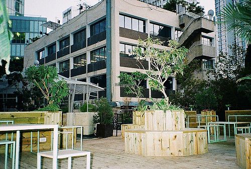 Outside  at Phi in Tel Aviv