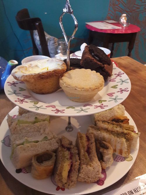 Christmas vegan afternoon tea at Boho Utopia in Manchester