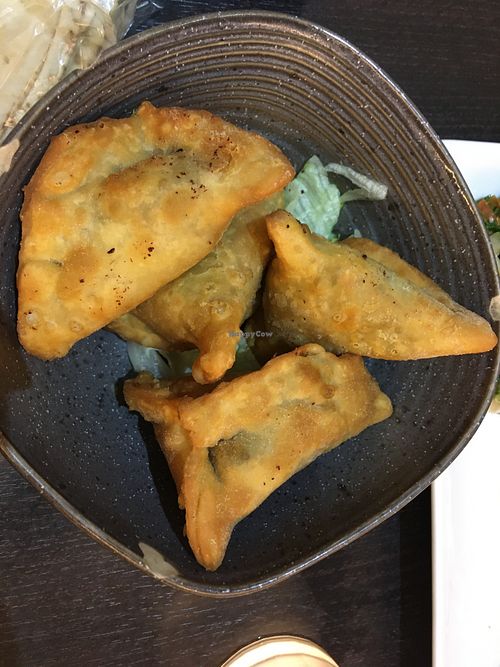 Spinach fatayer at Le Roi Falafel in Lyon