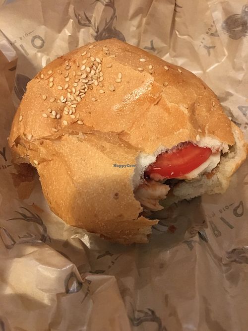 Vegan burger at Yabio - Rue du Garet in Lyon