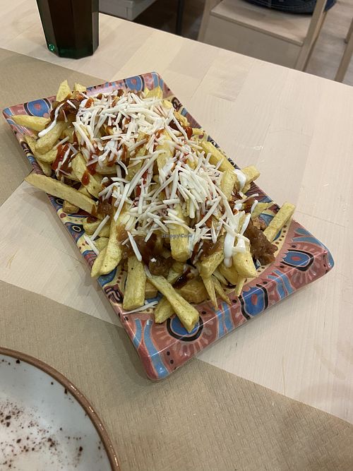 Papas locas  at Veggie Penguin in Tenerife