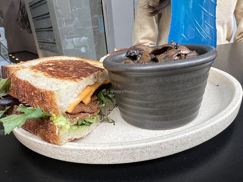 Join the club with mushrooms on the side  at Shift Eatery in Surry Hills