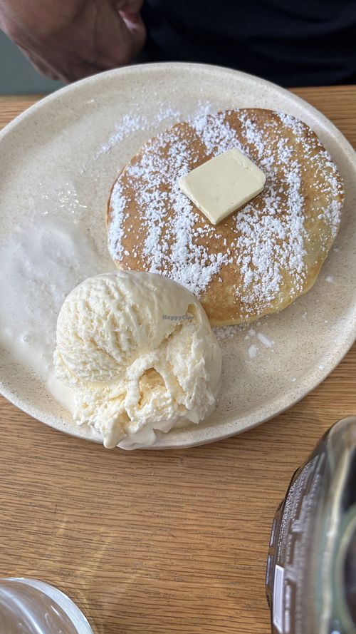 Pancakes with ice creamm  at Shift Eatery in Surry Hills