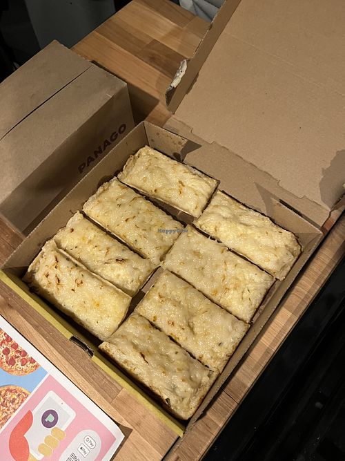 Plant based cheesy bread   at Panago Pizza in Canmore