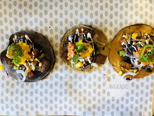 Vegan tacos at Avocado in Barcelona