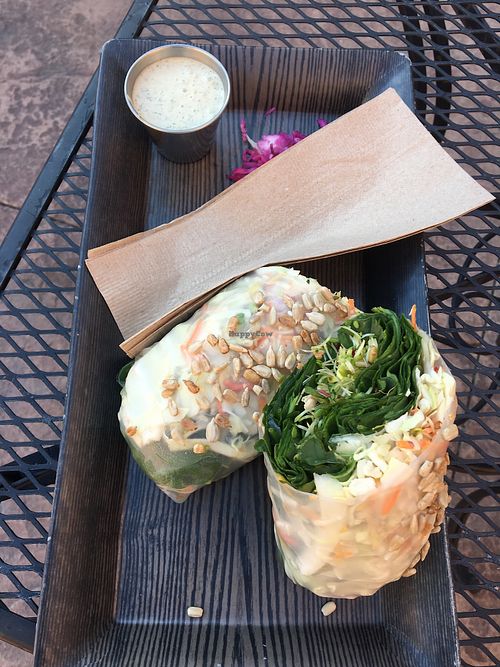 The OG hand roll salad added tamari mushrooms at DeLuxe in Reno