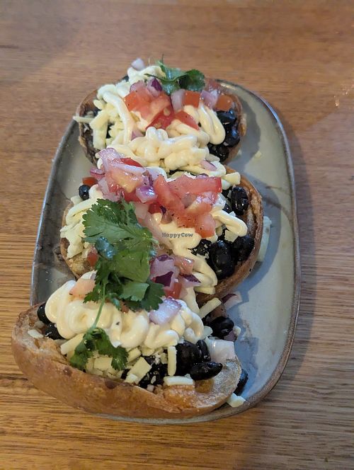 Loaded vegan skins at Tequila N Tacos in Port Noarlunga