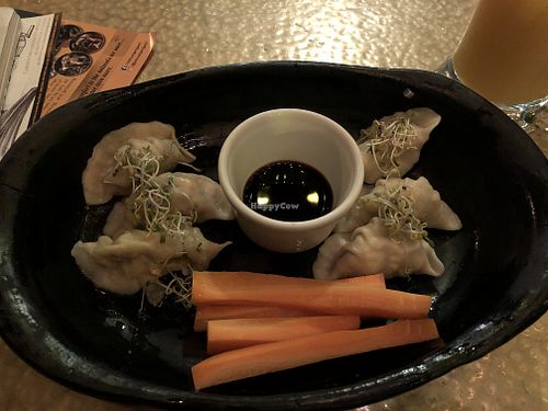 Tofu dumplings! at Cafe Mosaico in Quito