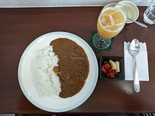 Vegetable curry, picked veg at Cafe Douce in Hakone
