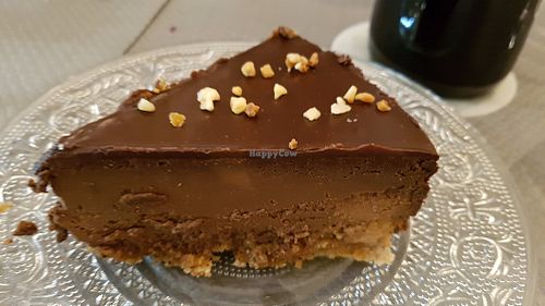Chocolate-hazelnut cake at Douceurs Vegetales in Toulouse