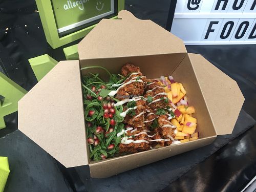 close up to the salad at Hutch - Market Stall in East London