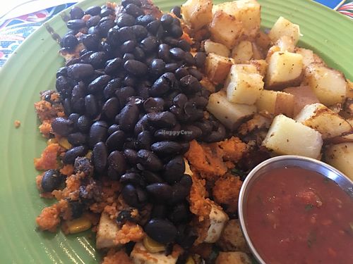 Willow’s scramble, veganized. at Bentley's House of Coffee & Tea in Tucson