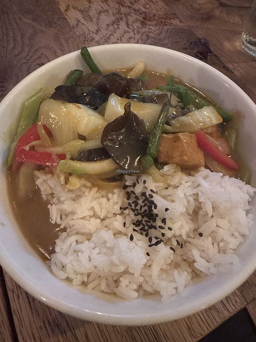 Wee tofu curry   at Wee Buddha in Edinburgh