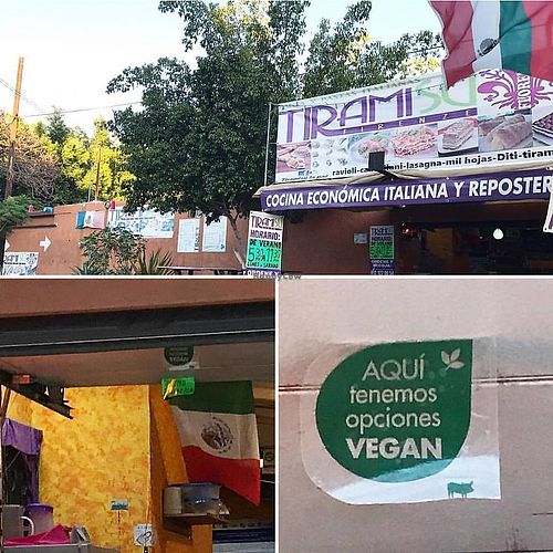 Tiramisu is a vegan friendly place recommended by The Humane League.  at Tiramisu in La Paz