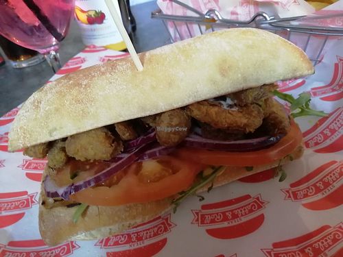 'The Substitute' - chicken pretenders in ciabatta at Steak Cattle & Roll - Bell St in Glasgow