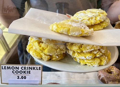 Lemon Crinkle Cookies   at Timeless Coffee Roasters and Bakery in Berkeley