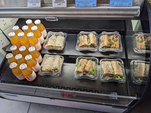 Drinks, wraps, sandwiches at Timeless Coffee Roasters and Bakery in Berkeley