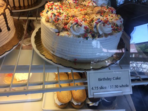 Birthday cake  at Timeless Coffee Roasters and Bakery in Berkeley